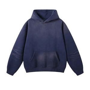Sudadera con capucha de lavado ácido para hombre, ropa de calle, Sudadera con capucha de manga larga, sudadera informal de estilo Vintage a la moda - Product Image 1