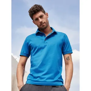 Chemises polo pour hommes, coupe ajustée, mercerisées, merchandising personnalisé à des fins promotionnelles - Product Image 1