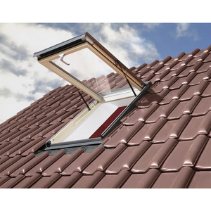 Thiết kế hiện đại khung hợp kim nhôm hàng Đầu Treo 70 độ mở kích thước lớn cửa sổ mái bằng điện cho cầu thang - Product Image 3