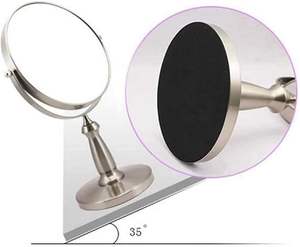 Premium Quality Hand-Crafted <b>Standing</b> <b>Mirror</b> round <b>Table</b> Top Decorative Iron Frame Portable Home and Office Decoration - Product Image 5