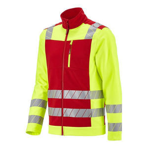 Chaqueta Softshell de Alta Visibilidad Personalizada al por Mayor para Hombre, Amarillo Fluorescente con Bandas Reflectantes, Ropa de Trabajo de Seguridad, Chaquetas Softshell de Protección - Product Image 5