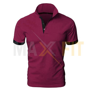 MAXFIT ENTERPRISES Camiseta de Golf de Franela de Secado Rápido para Hombre, Camisa de Polo de Manga Corta con Logotipo Personalizado, Decoración de Botones, La Mejor Calidad - Product Image 3