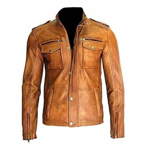 <b>Men</b> Leather <b>jacket</b> Winter Collection Warm Up Pure Leather Staff High Quality Genuine Leather <b>Jackets</b> For <b>summer</b> - Product Image 1