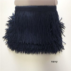 Flecos de encaje de 10 metros y 20cm de ancho, borla de plástico, recorte de flecos, vestido latino, accesorios de ropa de escenario, cinta de encaje - Product Image 3