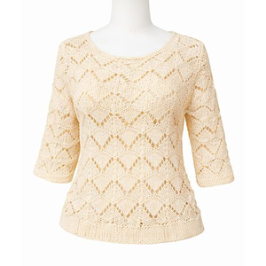 Suéter Casual de Primavera para Mujer, Diseño de Crochet, 100% Algodón, Manga Larga, Antiarrugas, Transpirable, Bordado Premium - Product Image 5