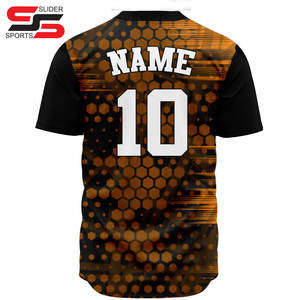Concevez vos propres vêtements de sports d'équipe maillot de baseball sublimé avec bepoke design t-shirts de softball - Product Image 2