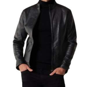 แจ็กเก็ตหนัง PU ของผู้ชายเสื้อแจ็คเก็ตหนังสำหรับผู้ชายเสื้อแจ็คเก็ตหนังแฟชั่นออกแบบโลโก้ได้ตามต้องการ OEM & ODM - Product Image 2