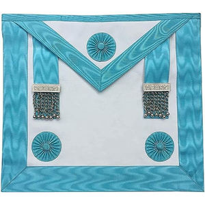 Masonic Regalia Embroidery Blue Velvet Craft Master Masons MM <b>Aprons</b> | Church Uniforms <b>Aprons</b> - Product Image 6