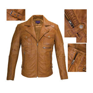 Offre Spéciale hommes décontracté hiver veste respirant à capuche col léger peau de vache cuir haute rue mode lettre motif - Product Image 1