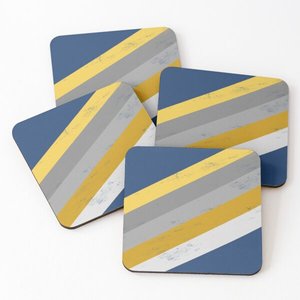 Designer Mango Wood/Acacia Wood Over Printed Tea Serving <b>Coasters</b> 4 Pieces <b>Set</b> Kitchen Accessories <b>Coasters</b> Resin - Product Image 2