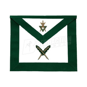 Delantal masónico Regalia bordado a mano de calidad superior Delantal masónico Maestro de alto grado - Product Image 1