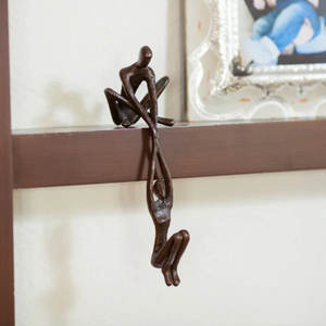 Best Selling Handmade Modern Metal Sculpture High Quality Eco-Friendly for Home & Office Desk <b>Decor</b> <b>Black</b> Coated - Product Image 3