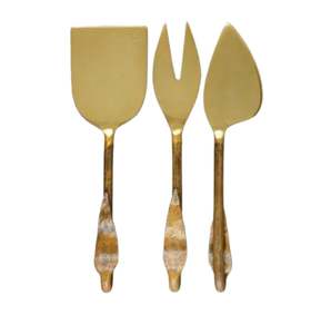 Manufacturer Supplier <b>Metal</b> Handle Stainless Steel Butter Spreader and Cheese Tools Metallic Cheese Knife <b>Set</b> - Product Image 2