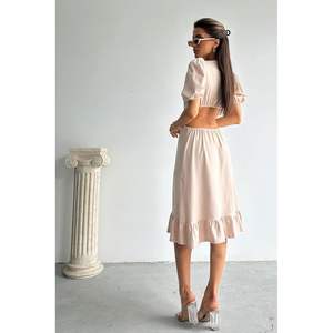 Vestido Casual Largo con Cuello en V de la Marca Topshow Stone, Venta al por Mayor - Product Image 4