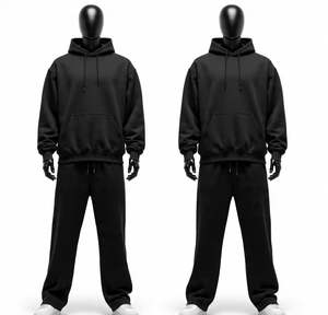 Survêtements personnalisés 2026 avec logo, entraînement, jogging, sweats à capuche confortables, ensembles deux pièces, survêtements surdimensionnés respirants pour hommes - Product Image 4