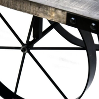 Table basse d'appoint moderne de luxe pour salon, en bois massif sculpté, plateau réglable, pieds en métal, taille personnalisée, vente de meubles