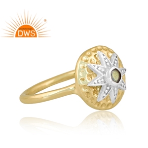 Latest Handmade Design 18K Gold Plated Natural <b>Labradorite</b> Gemstone Stackable <b>Ring</b> Demi Fine Jewelry For Women Gift For Her - Product Image 3