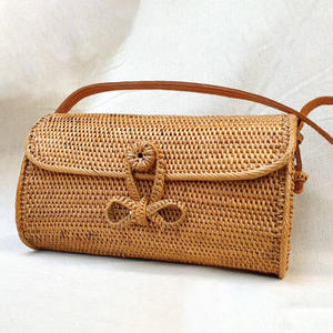 Rattan clutch bags eco friendly pouch manufacturer price great quality shoulder <b>handbag</b> & evening bag - Product Image 5