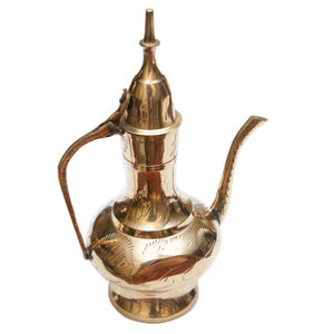 Conteneur à thé et café luxueux Dalilah, finition brillante en poudre avec couvercle en laiton, pour usage en cuisine et restauration. - Product Image 2