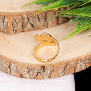 14K สีเหลืองทองชุบ925แหวนเงินแท้สีรุ้งมูนสโตนพลอยโกเมนธรรมชาติชุบโรเดียมปูอย่างดี - Product Image 6