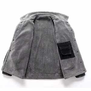 เสื้อแจ็คเก็ตยีนส์ผู้ชายคุณภาพสูงแบบปรับแต่งได้ ขายส่ง เสื้อแจ็คเก็ตยีนส์วินเทจสำหรับฤดูหนาว ล้างสีแบบวินเทจ - Product Image 4