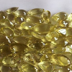 Pierres précieuses jaunes naturelles de quartz citron de qualité AAA avec un superbe lustre parfaitement fabriqué et poli pour les bijoux certifiés IGI - Product Image 3