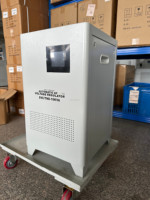 Régulateur de tension servo 10 kVA monophasé entièrement en cuivre, stabilisateur AVR pour équipement d'atelier industriel