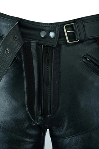 Pantalones de cuero de invierno personalizados para hombre estilo informal tela de lona cintura media moda única hecha en Pakistán OEM - Product Image 3