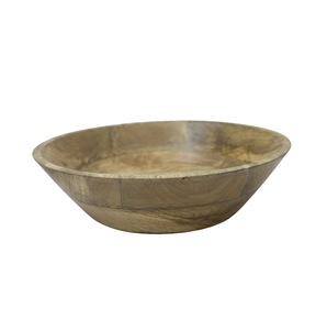 Bol de service de nourriture de qualité standard Design merveilleux fait à la main forme ronde bol de fruits en bois de taille moyenne fait à la main - Product Image 1