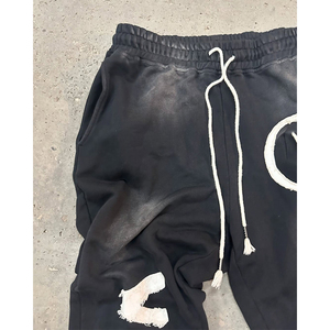 ชุดวอร์มและมีฮู้ดสำหรับซักบนท้องถนนชุดวอร์มผ้าคอตตอนปักลายด้วยความทุกข์ยากปรับแต่ง100% ได้ - Product Image 3