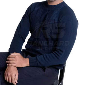 เสื้อสเวตเตอร์ถักผู้ชายขนาดใหญ่พิเศษ เสื้อสวมหัวที่ให้ความอบอุ่นสบาย เสื้อสเวตเตอร์ถักแขนยาวผู้ชาย เนื้อผ้านุ่ม น้ำหนักเบา อบอุ่น - Product Image 4