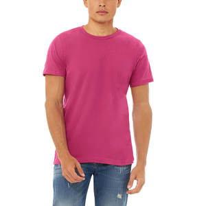 BELLA + CANVAS 3001 Logo personnalisé 100% coton T-shirt à manches courtes impression personnalisée sérigraphie broderie T-shirt pour hommes - Product Image 2