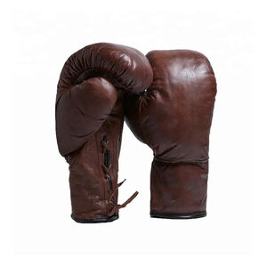 OEM al por mayor nuevos guantes de boxeo de cuero profesional con cordones personalizados de alta calidad 10oz hechos para hombres y mujeres (artes marciales) - Product Image 1