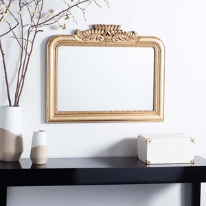 Elegante Espejo <span class=keywords><strong>de</strong></span> Pared Horizontal con Marco <span class=keywords><strong>de</strong></span> Hojas <span class=keywords><strong>de</strong></span> Acanto, Estilo Luis XVI Francés, <span class=keywords><strong>para</strong></span> <span class=keywords><strong>Chimenea</strong></span>, Decoración Clásica <span class=keywords><strong>para</strong></span> el Hogar - Product Image 1