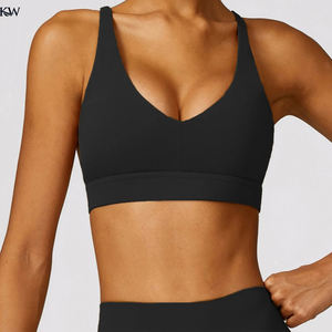 Letter strap back <b>underwear</b> <b>women</b> without underwire integrated with chest cushion back heart strap <b>women</b> wrap chest fitness yoga - Product Image 3