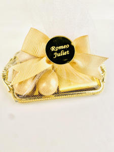 Plateau de service mini en acrylique doré, élégant, pour cadeaux, mariage, bonbons, chocolat, fête, Noël, Pâques, vente en gros - Product Image 5