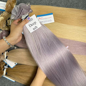 Extensiones de cabello Remy vietnamita crudo 100% trama de piel atada a mano de productos calientes directos de fábrica al por mayor de alta calidad - Product Image 1