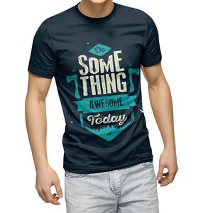 เสื้อยืดคอกลมสำหรับผู้ชายผ้าคอตตอนพิมพ์ลายพัฟแฟชั่นเสื้อผ้าแนวสตรีทระบายอากาศได้ดีดีไซน์ตามสั่งไซส์ใหญ่พิเศษ - Product Image 1