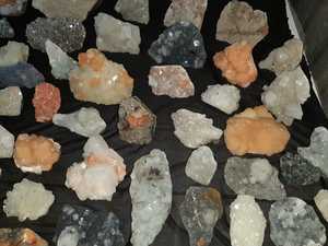 Cluster de áfila Natural para decoración del hogar, Cluster de minerales blancos para meditación, zeolita - Product Image 3