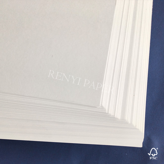 Biodegradable 30gsm 42gsm 80gsm Inkjet Printing Rigid Beverage Packaging FBB Board Uncoated White Woodfree Paper Virgin Paper