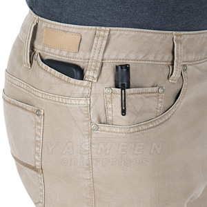 Pantalones Vaqueros Casuales Rectos para Hombre, Personalizados al por Mayor, 100% Transpirables, de Secado Rápido, de Algodón, con Diseño Sólido, Cintura Media, para Invierno - Product Image 4