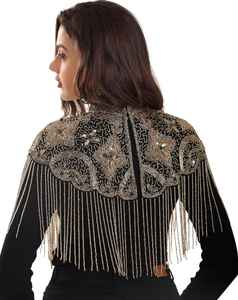 ชุดเทศกาลคลับสำหรับผู้ใหญ่ผ้าโพลีเอสเตอร์ปักเลื่อมเลื่อมลายเป็นเส้นสำหรับงานเลี้ยงในงานเทศกาลสง่างามสวยงาม - Product Image 4