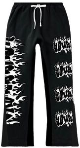 Fabricantes de Ropa Personalizada en Oro, Pantalones Deportivos Apilados con Serigrafía, Conjuntos de Sudadera con Capucha y Pantalones Deportivos Acampanados - Product Image 4