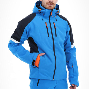 Chaqueta de esquí de secado rápido a prueba de viento a precio de fábrica con bolsillos laterales impermeables chaquetas de esquí con cremallera con capucha precio al por mayor 2024 - Product Image 2