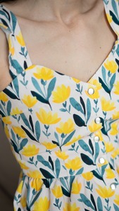 Vente chaude Mini été printemps robe plage imprimé cottagecore robe boho midi robe romantique - Product Image 4