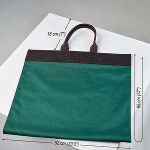 Portador ambiental reciclable moderno de madera de cuero genuino hecho a mano bolsa de asas duradera soporte de leña para uso en chimenea - Product Image 3