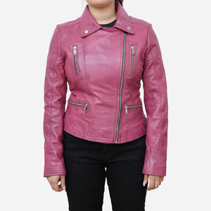 Chaqueta de Cuero de Piel de Oveja 100% Pura, Calidad Superior, Impermeable, Tejida, de Secado Rápido para Mujer, Servicio Personalizado OEM - Product Image 1