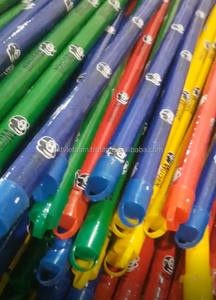 Bâton de vadrouille en bois de 120cm de long avec tête de balai en PVC pour le nettoyage et l'entretien ménager balais et pelles à poussière durables - Product Image 4