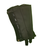 Demi-chaps anglais en cuir Amara de haute qualité, respirants, doux et confortables, avec fermeture éclair dorsale en mesh, pour adulte, pour l'équitation, marron, personnalisables, qualité supérieure OEM