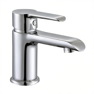 Mitigeur de lavabo chromé ARIEL SCARUB0792CR, modèle pour Idro Bric, robinet élégant pour salles de bain - Product Image 2